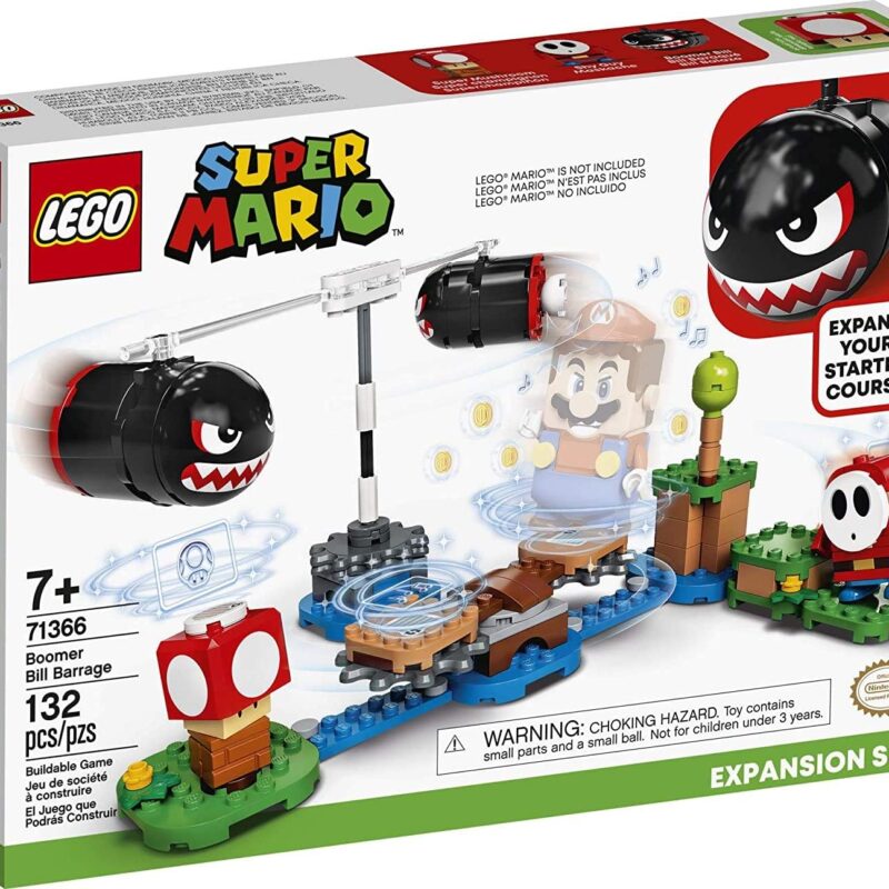 LEGO Super Mario Boomer Bill Barrage Expansion Set 71366 Building Kit; Toy for Kids to Add to Their Super Mario Adventures with Mario Starter Course (71360) Playset (132 Pieces)