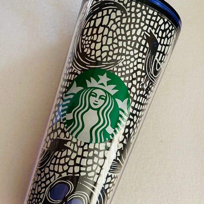Starbucks Exclusive LIMITED EDITION Halloween 2020 Glow in the Dark Skull Tumbler: 24 oz Cup