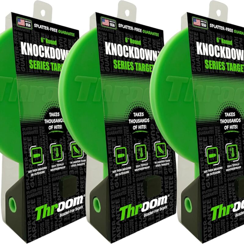 Throom - 6" Knockdown Self-Healing, Reactive, Ricochet-Free Shooting Targets