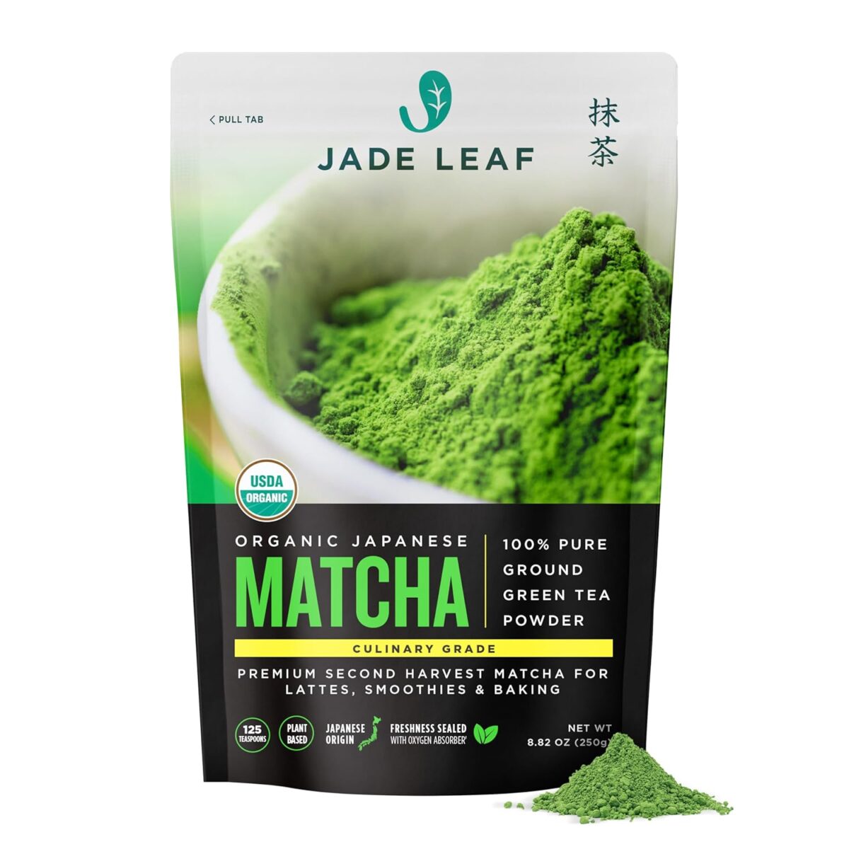 Jade Leaf Matcha Organic Green Tea Powder - Culinary Grade Premium ...
