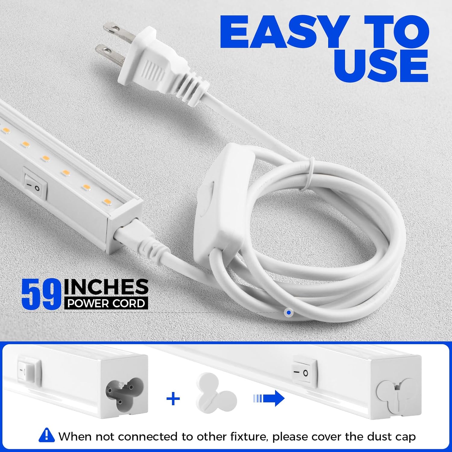 81zbjySuxeL._AC_SL1500_.jpg Barrina Grow Lights for Indoor Plants, Full Spectrum Sunlight, 1ft Plant Light for Indoor Growing, LED Grow Light Bulbs, T5 Grow Light Strip, Plug and Play, Pinkish White, 8-Pack - Image 8