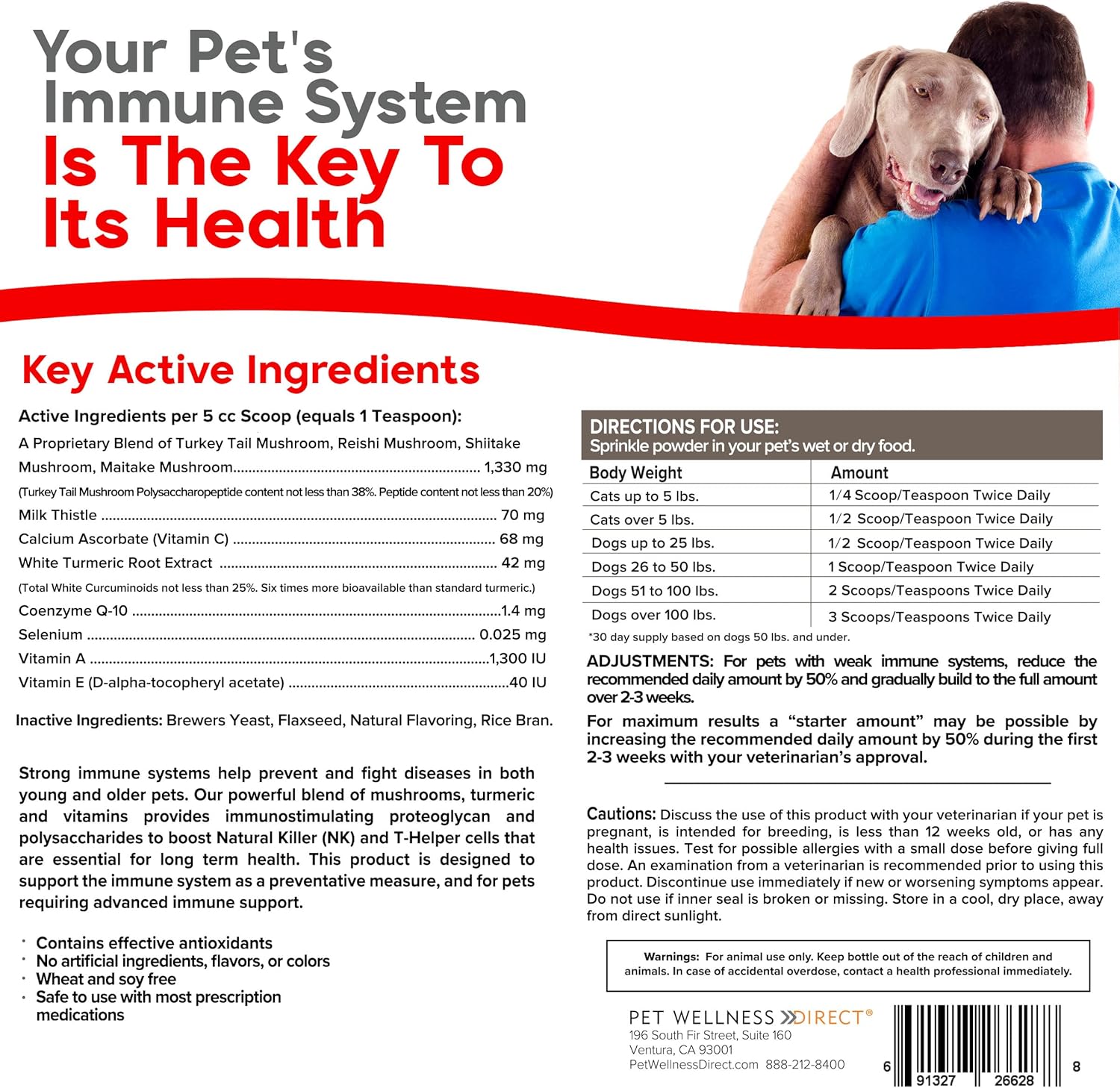 91-dEzBKH6L._AC_SL1500_.jpg Turkey Tail Mushroom for Dogs Immune Support Bundled with Probiotic Nutrient Enhancer - Image 3