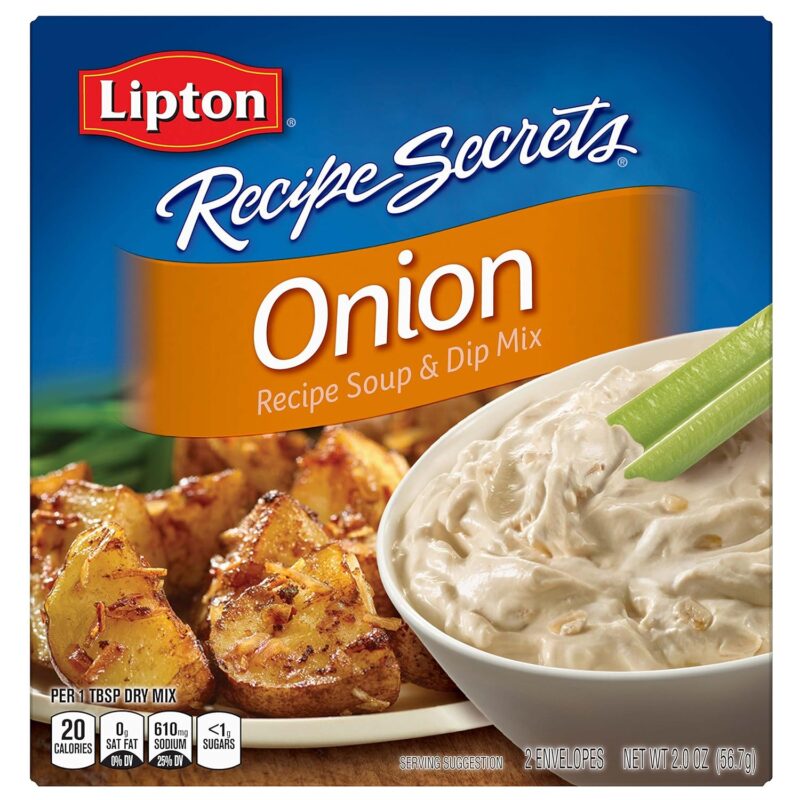 Lipton Recipe Secrets Soup and Dip Mix, Onion Flavor, 2 oz 2 Count