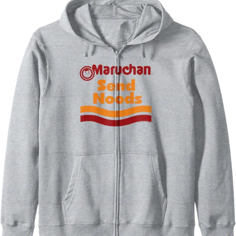 Maruchan Ramen Cup Send Noods Logo Zip Hoodie