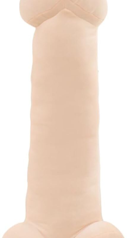 PeePee Pillow™, The Big PeePee Plush Phallic Novelty Cuddle Pillow, Peach or Brown (Peach (Beige), 31in (80cm))