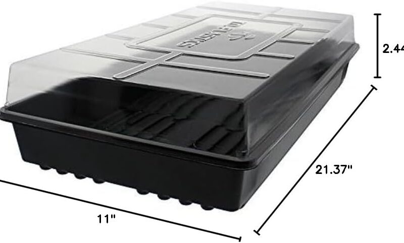 10 Each - 1020 Trays with Humidity Dome NO Holes