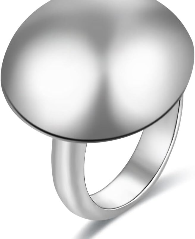 Kimin925 Sterling Silver Ring, Mushroom Ring, Lucky Ring