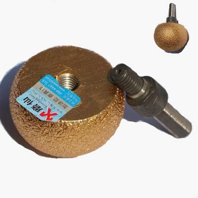 1PCS cobblestone tool stone flower pot inner arc grinding professional curved tool brazed mushroom head grinding head - (Color: Mushroom plus rod)