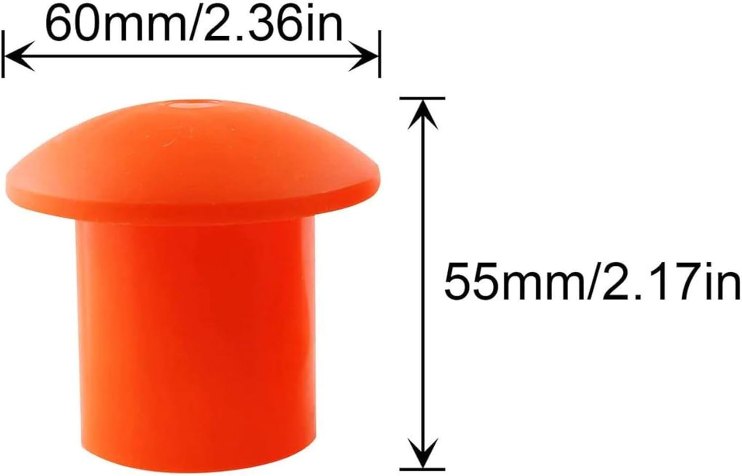 510X4MnpbVL._AC_SL1500_.jpg Orange Rebar Caps - 250 Pcs Plastic Mushroom End Caps for Safety, Fits #3-#7 Rebar, 10-30mm - Image 4