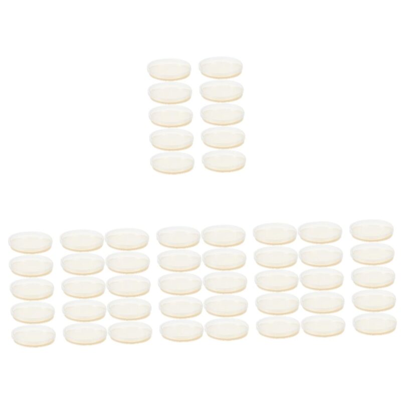 5sets Prepoured Agar Plates for Petri Dishes Nutrient Agar Petri Dishes for Lab Use 10pcs*5