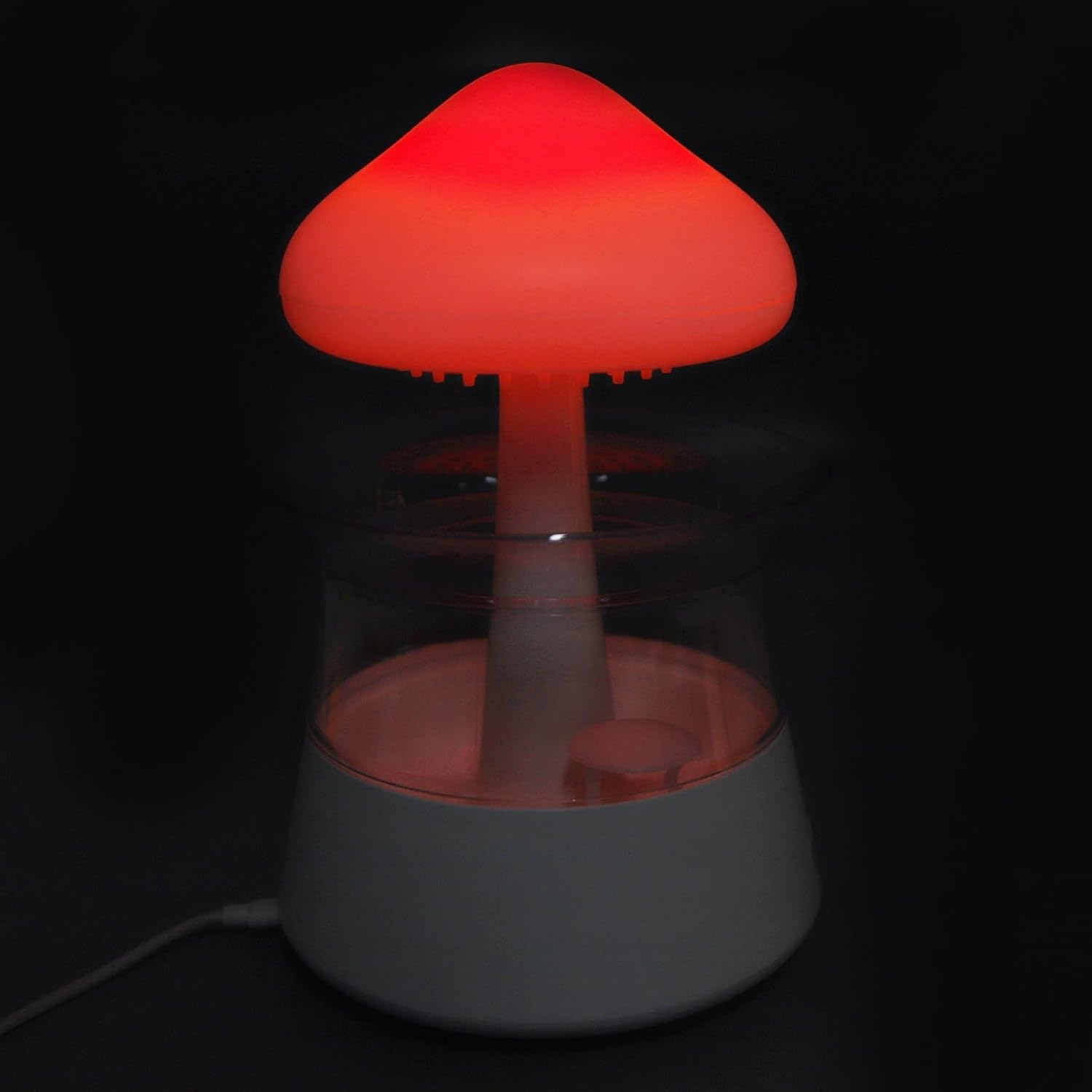 51OLQxRJL._AC_SL1500_.jpg Rain Cloud Humidifier Water Drip, 300ml Mushroom Rain Diffuser Essential Oil Diffuser with 7 Changing Colors, Night Light Diffuser for Desk Bedside Sleeping Relaxing - Image 5