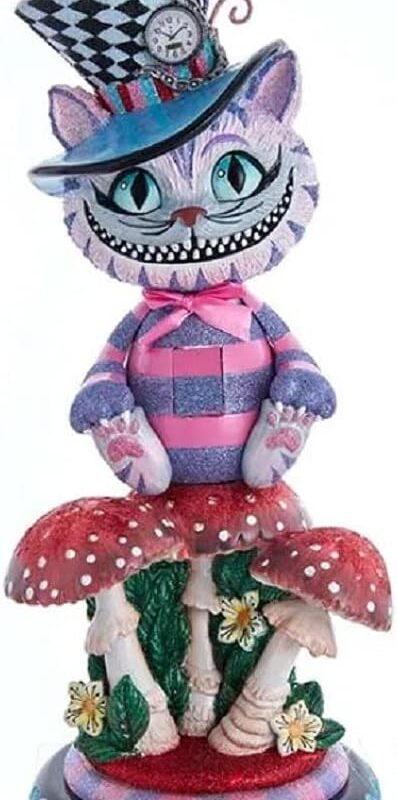 Kurt Adler HA0573 15" Hollywood Cheshire Cat Nutcracker, Multicolor