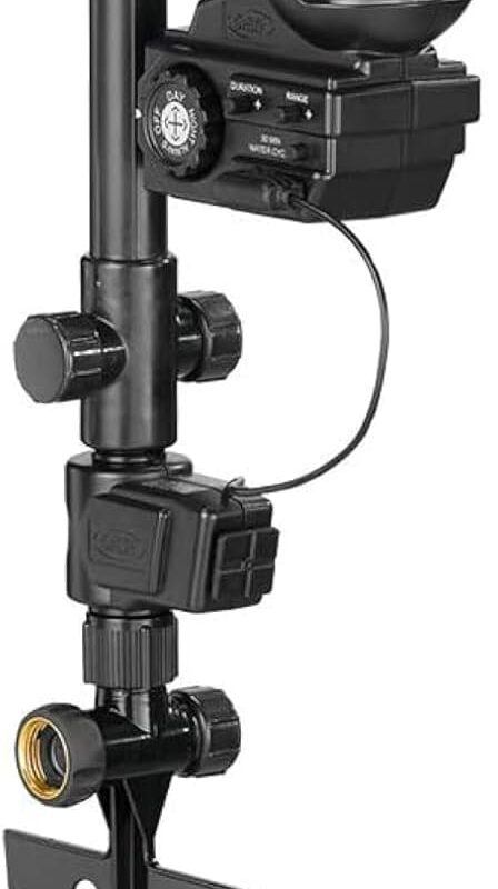 2-Pack Orbit 62100 Yard Enforcer Motion-Activated Sprinkler with Day & Night Detection Modes,Black
