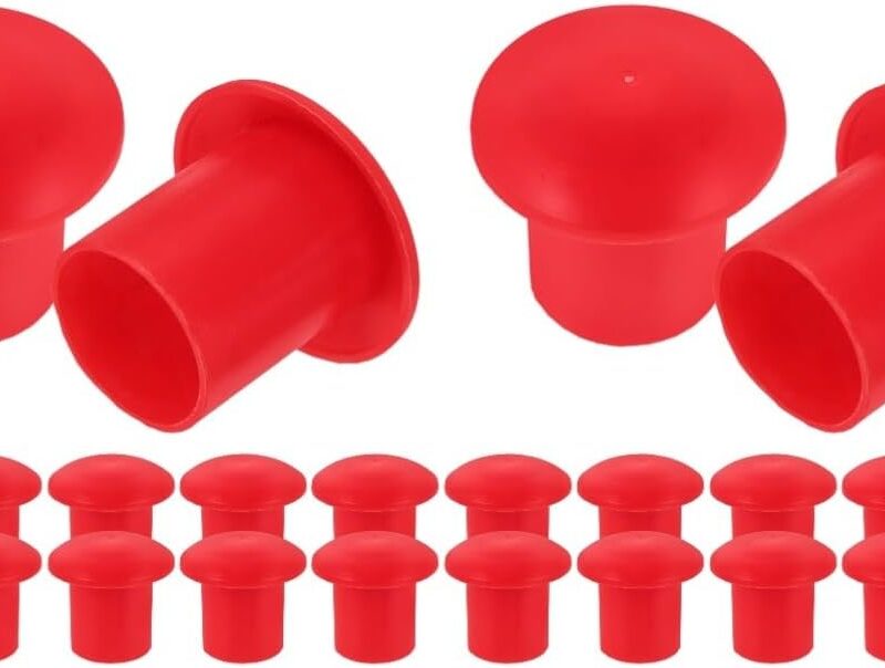 Uonlytech Sets Rebar Caps Protector Rebar Mushroom Caps Building Construction End Safety Covers Pcs