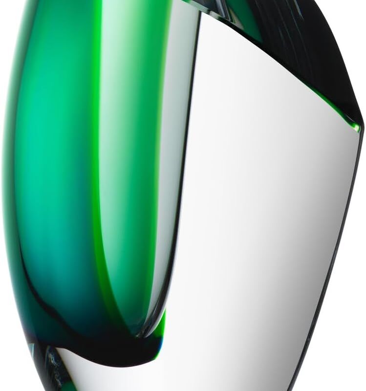 Kosta Boda Mirage Vase, Blue/Green, Medium