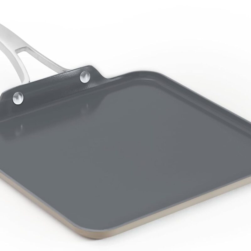 Calphalon® Premier Ceramic Nonstick 11" Square Griddle, Mushroom Grey