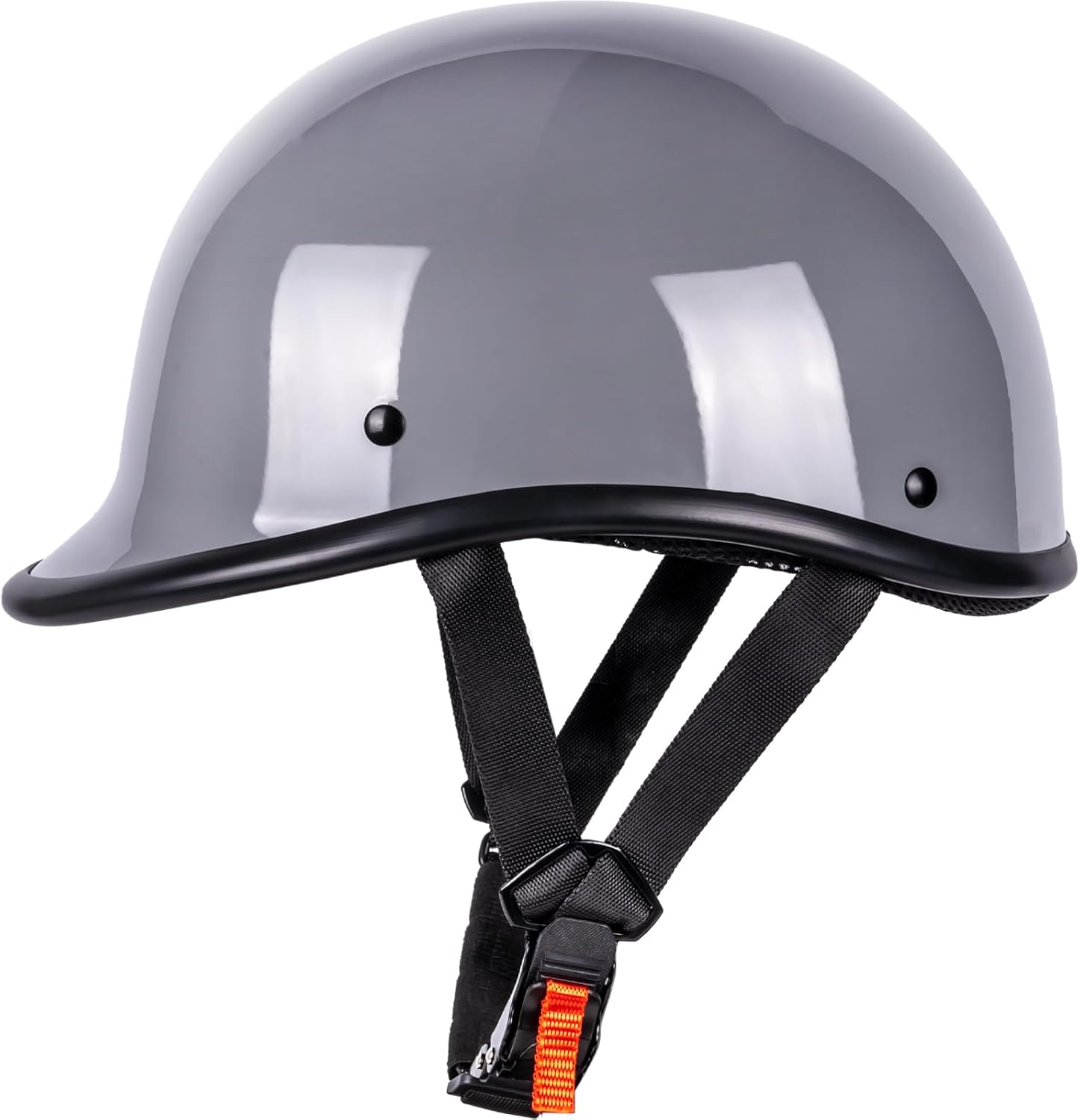 61-IuNmEA6L._AC_SL1500_.jpg Half Helmet Polo Cap Half Shell Open Face Motorcycle Helmet - DOT Approved(Gray,Small) - Image 2
