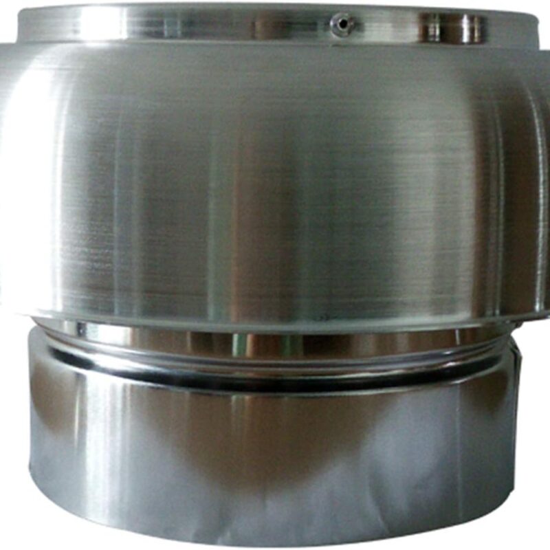 Chimney Cap Aluminum Exterior Wall Exhaust Vent Hood Mushroom Head Wind Mask Roof Line Cover (108mm)