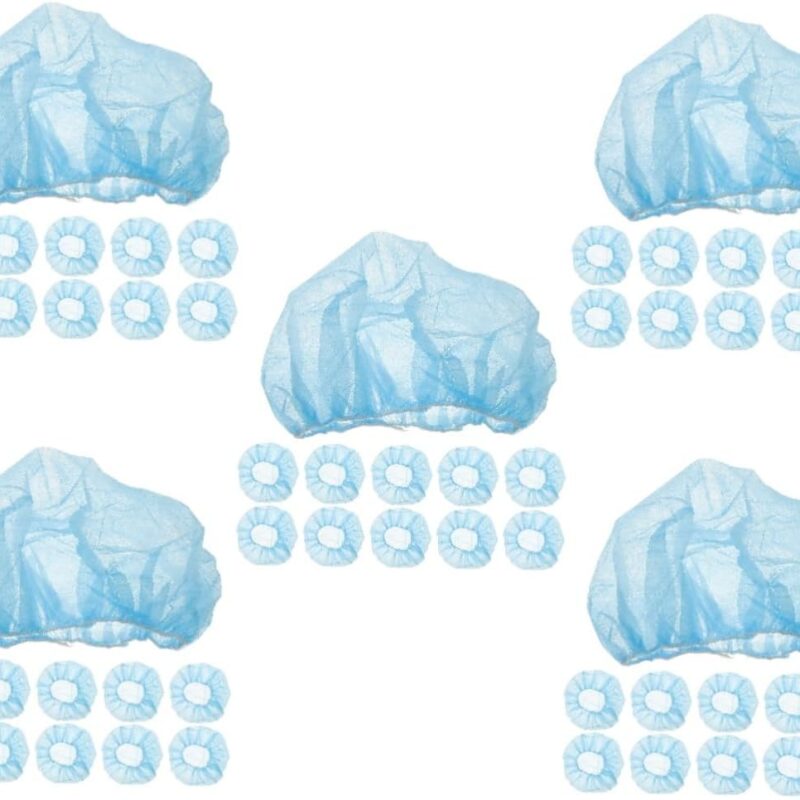 500 Pcs Mushroom Cap Has Hats Hair Bonnet Hat for Workshop Caps for Cooking Hairnets for Women Hair Net Caps for Workshop Elastic Hair Net Cover Working Hat for Factory Blue OUNONA