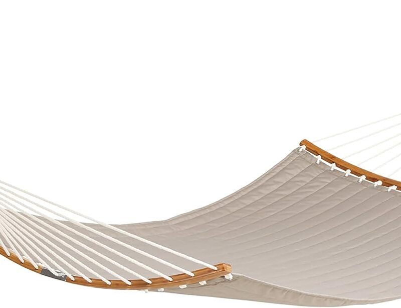 Classic Accessories Ravenna 81 x 55 Inch Quilted Double Hammock, Mushroom