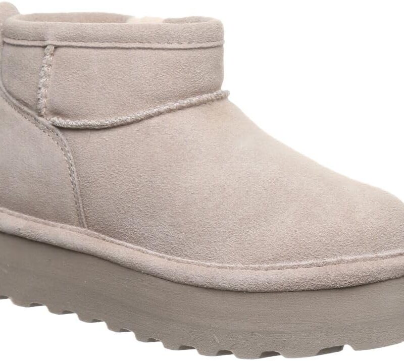 BEARPAW Retro Shorty Youth Boot | Youth's Ankle Boot | Youth's Slip On Boot | Comfortable Winter Boot