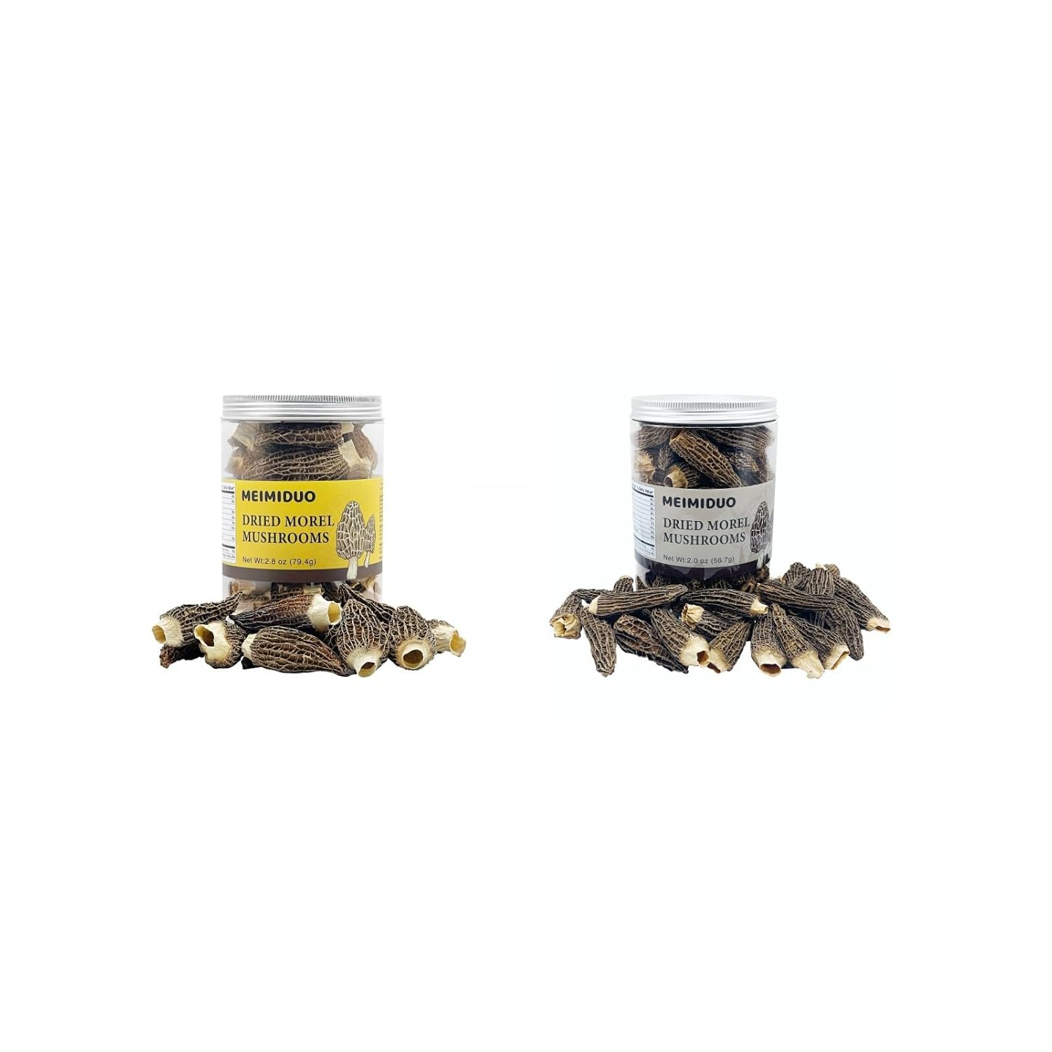 61E8SOyoJL._SL1500_.jpg MEIMIDUO Premium Mushrooms Family Assortment Set, 2 Packs Of Dried Morel Mushrooms(2.8 Oz+2.0 Oz), - Natural, Ready for Gourmet Cooking at Home