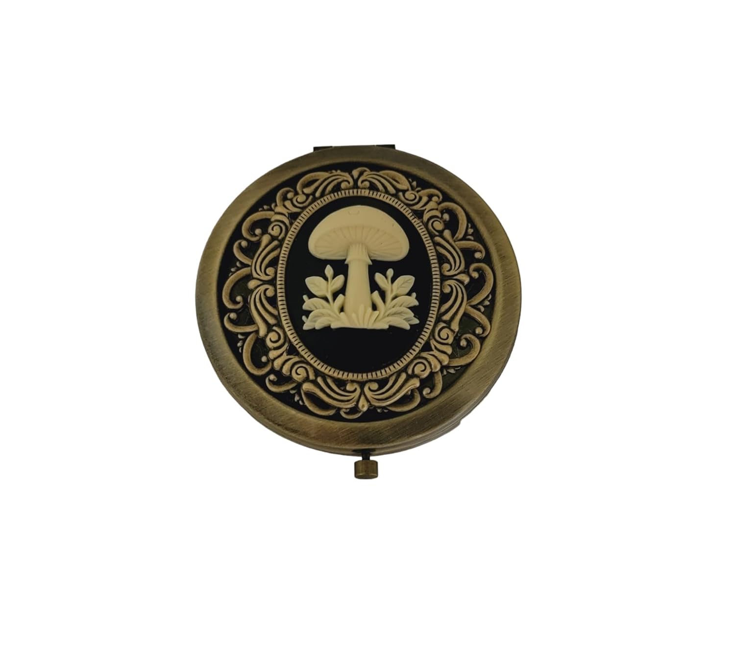 61KdZsNTL._SL1500_.jpg Handmade Victorian Oxidized Brass Mushroom Cameo Compact Mirror