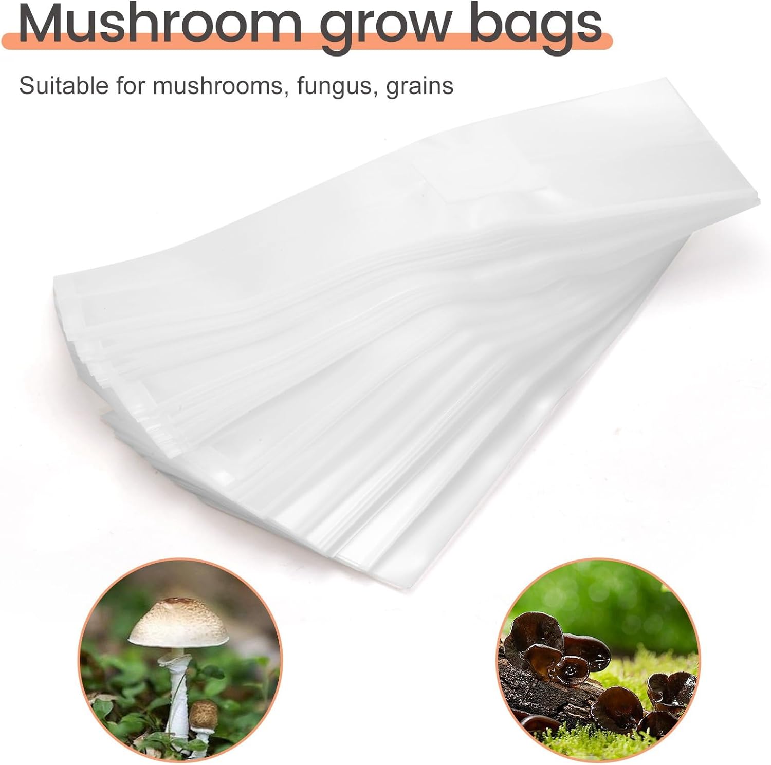 61N2rdHVMxL._AC_SL1500_.jpg 200PCS Grain Berries Substrate, Mushroom Growing Spawn Bag Mushroom Spawn Grow Bag High Temp Pre Sealable - Image 2