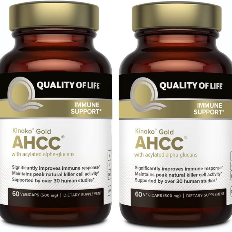 Quality of Life Premium Kinoko Gold AHCC Supplement - 2 Pack