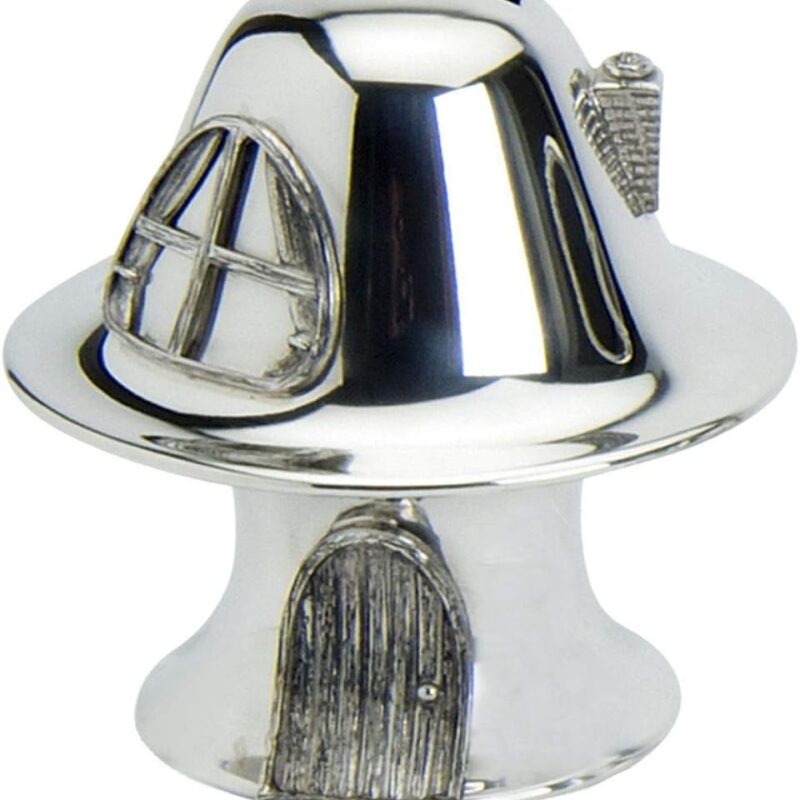Piggy Bank for Children Pewter Mushroom Toad Stool Money Box Christening Gift