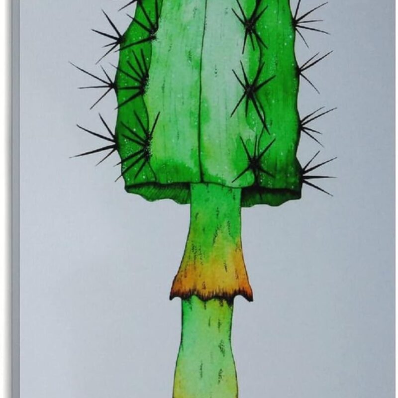 Cactus Print Mushroom Print Botanical Print Watercolor Print Botanical Art Cactus Poster Canvas Art Poster and Wall Art Picture Print Modern Family Bedroom Decor Posters 16x24inch(40x60cm)