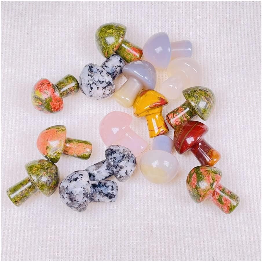 61pz6CqayzL._AC_SL1001_.jpg Natural Crystal Natural Crystal Mini Mushroom Shaped Crystal Gemstone Decor Power Stone Crystal (Size : 10PC)