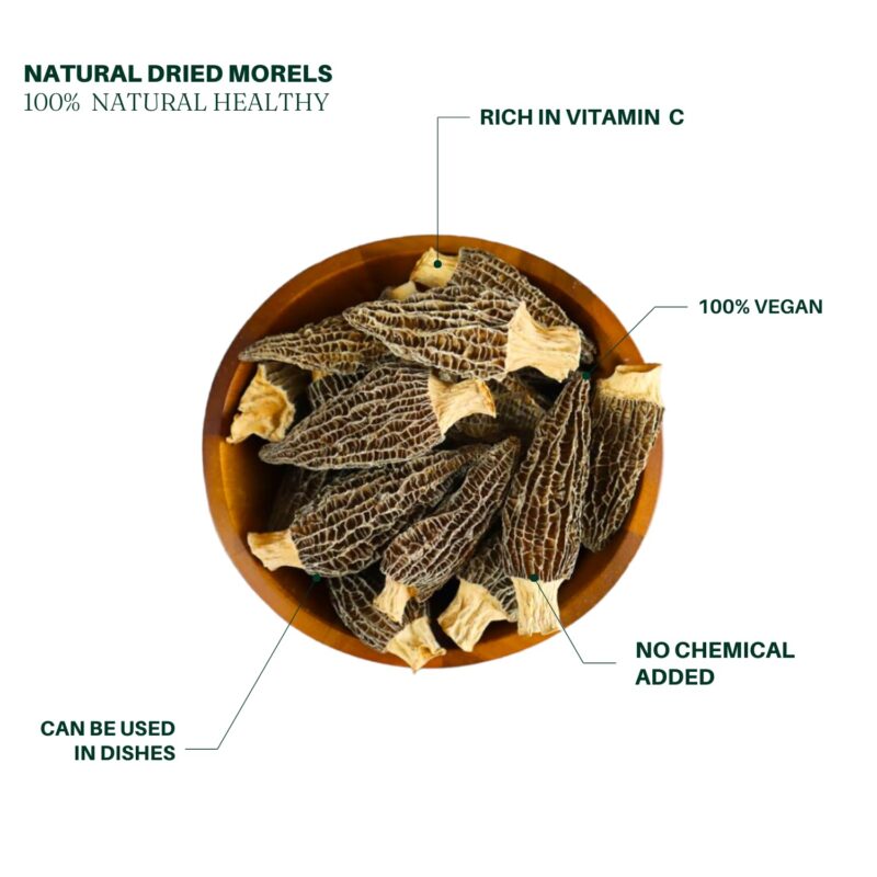 Royal Seafood USA Premium Dried Moral Mushroom 3oz 羊肚菌 煲汤好物100% 纯天然