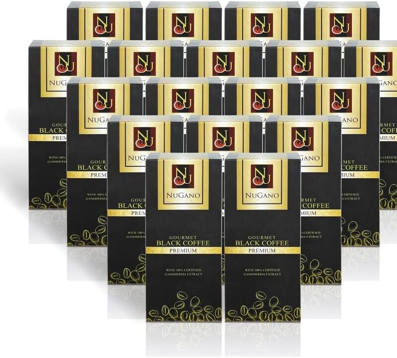 18x Nugano Gourmet Black Coffee Ganodermai I Support Normal Cholesterol Levels
