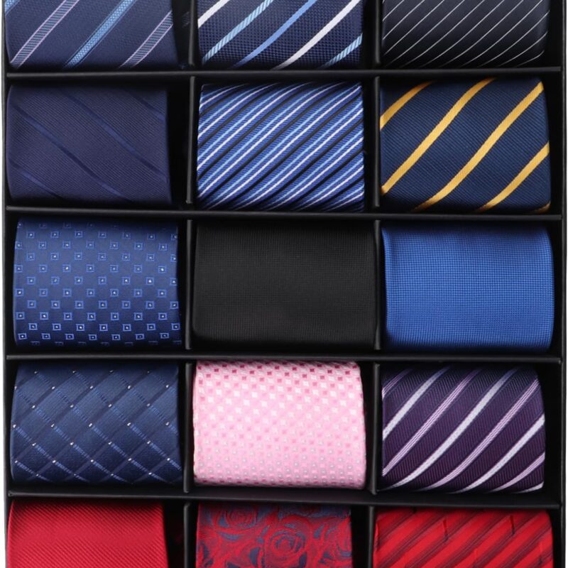 Men's Classic Neck Ties for Men Classy Men's Tie Woven Jacquard Ties Party Suit