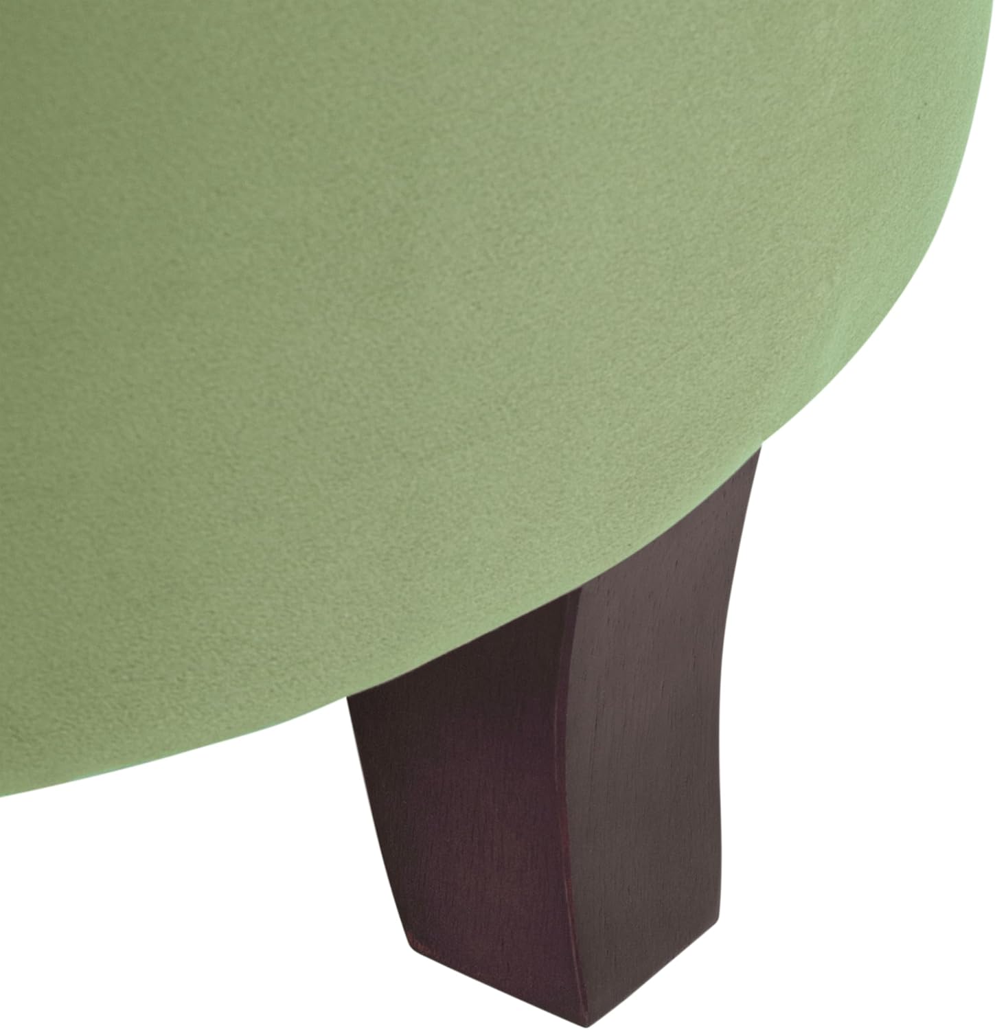 713FrHQJ3TL._AC_SL1500_.jpg Homepop Home Decor | Upholstered Round Velvet Tufted Foot Rest Ottoman | Ottoman with Storage for Living Room & Bedroom | Decorative Home Furniture, Green - Image 10