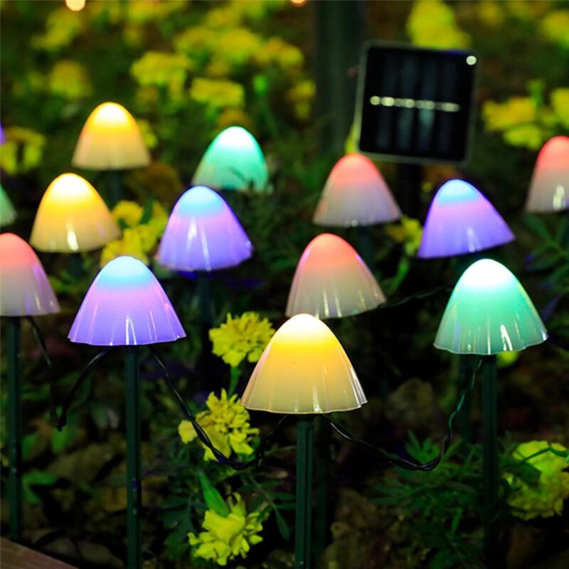HULPPRE Solar Indoor&Outdoor Light and Mushroom Solar Light