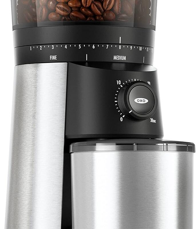 OXO Brew Conical Burr Coffee Grinder , Silver