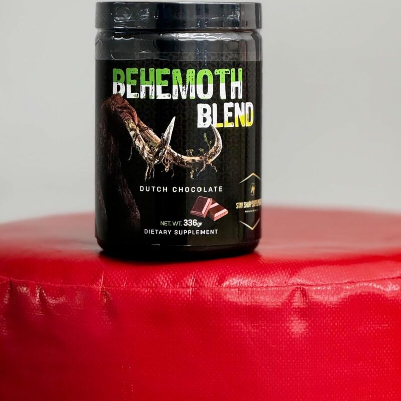 Behemoth Blend Organic Mushroom Extract: Chaga, Lion's Mane, Cordyceps, Shiitake, Reishi + Premium Collagen & Creatine for Enhanced Focus, Energy, Immunity, and Recovery 30 Servings.