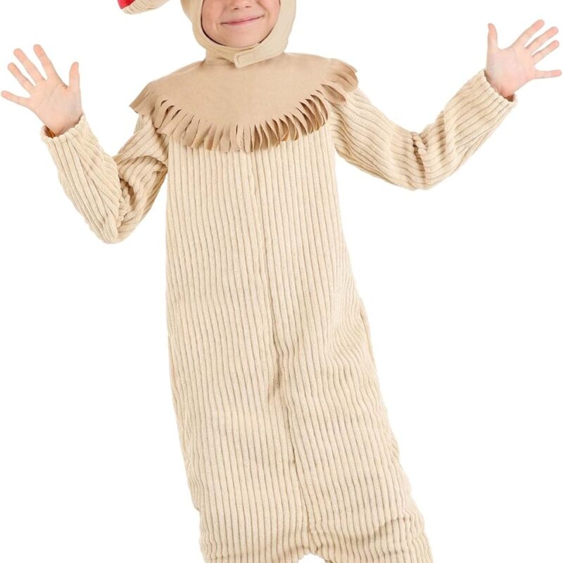 71FONAQQB6L._AC_SL1500_.jpg Teeny Toadstool Mushroom Costume for Kids - Corduroy Jumpsuit with Hood
