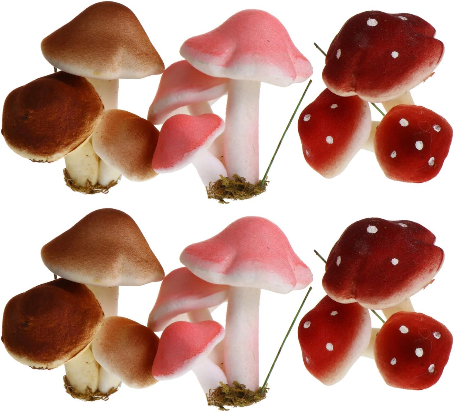 71GHjsZV5L._AC_SL1500_.jpg Gerrit Foam Mushroom Brown 6pcs Fake Froth Mushroom Simulation Froth Mushroom Garden Miniatures Mushroom Decoration Mushroom Ornaments Accessorie (Random Color) Foam Mushroom Large