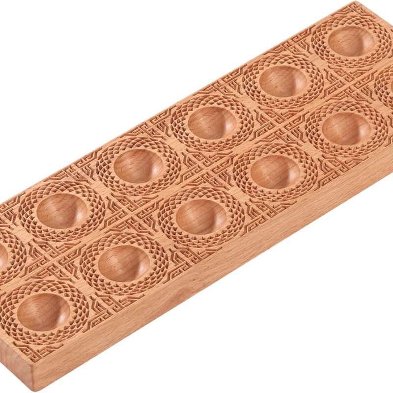 Hand-carved Ravioli Mold Wooden Ravioli Maker Mould Ravioli Tray Haoideo Handmade Wood Ravioli board Pasta Pierogi Press Tools Dumplings Mold Potsticker Meat Pie Pelmeni Maker