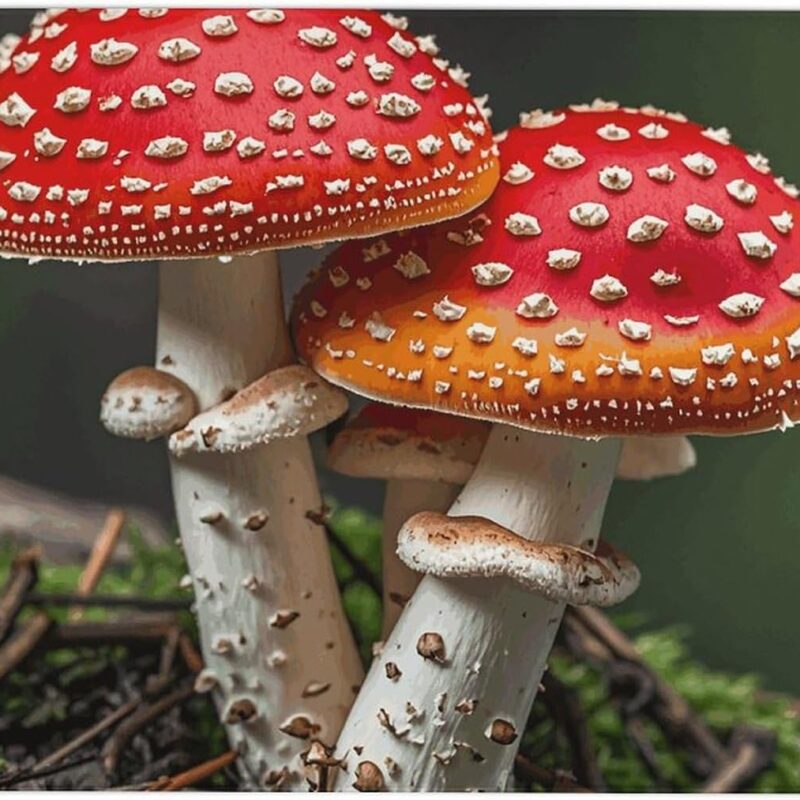 Coral Velvet Rug Area Rugs Red Cap Mushrooms Non-Slip Bath Mat Washable Large Carpet Absorbent Bathroom Floor Rugs Living Room Rug Indoor Soft Carpet