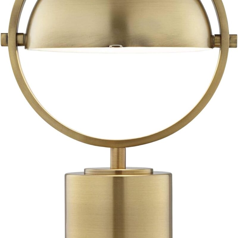 Pacific Coast Lighting Brass Dome 17" Modern Mushroom Table Lamp