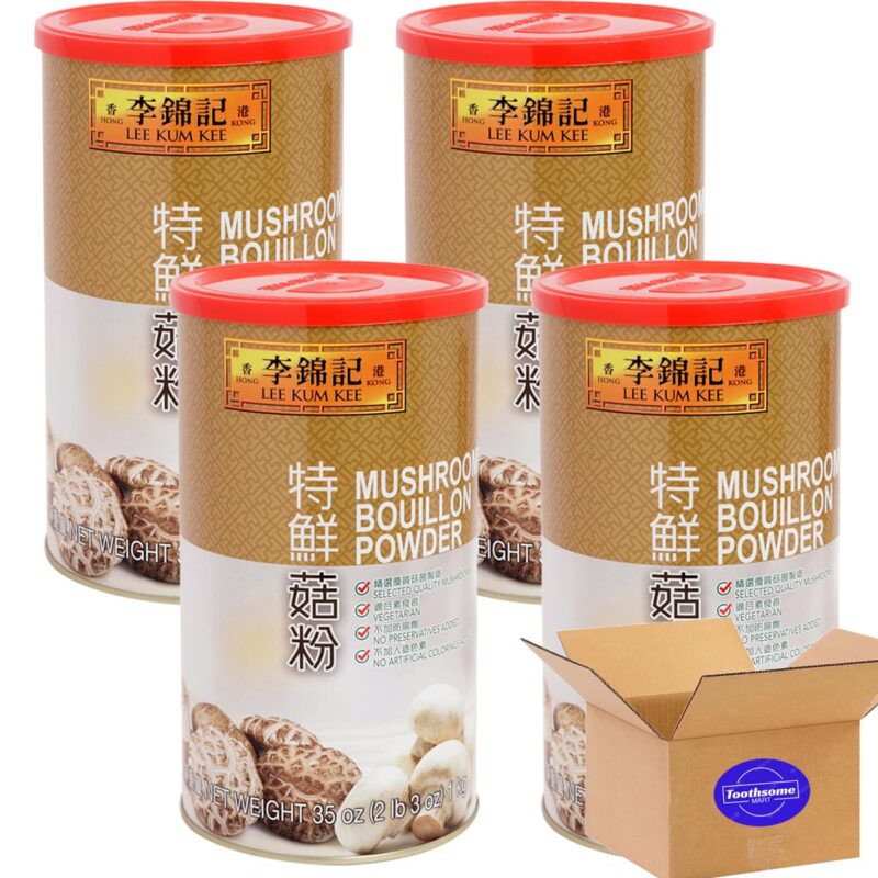 LKK Mushroom Bouillon Powder Vegetarian 35oz pack of 4