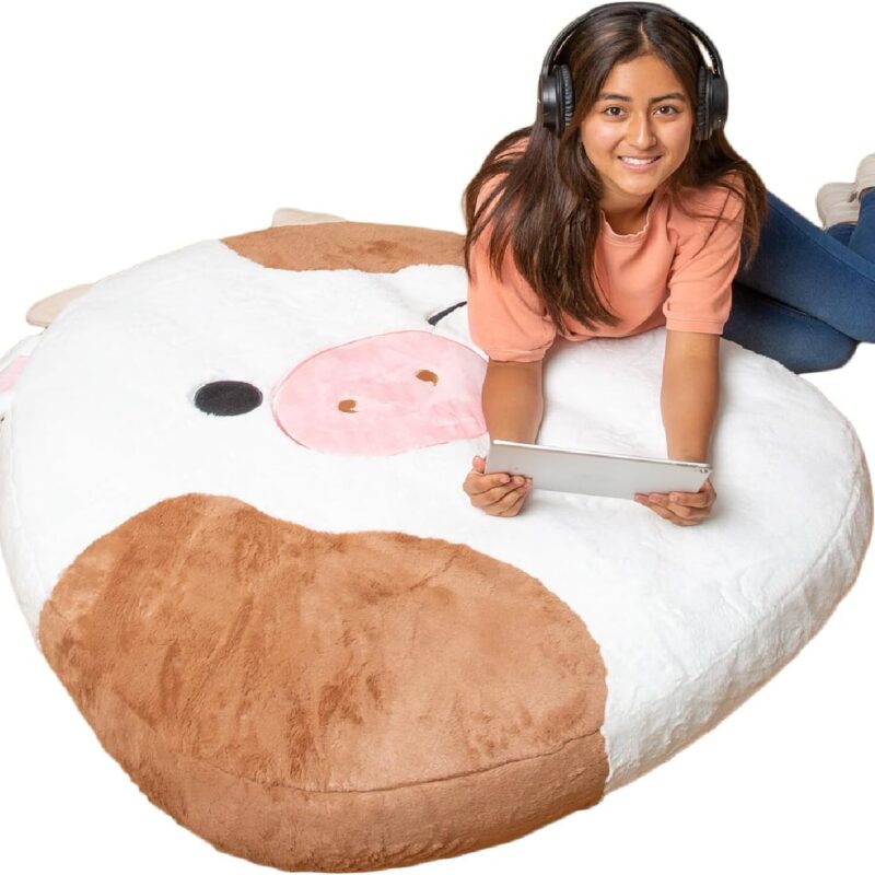 BigMouth x Squishmallows Original Inflat-A-Pal, Inflatable Floor Pillow, Jumbo Animal Cushion Lounger for Kids