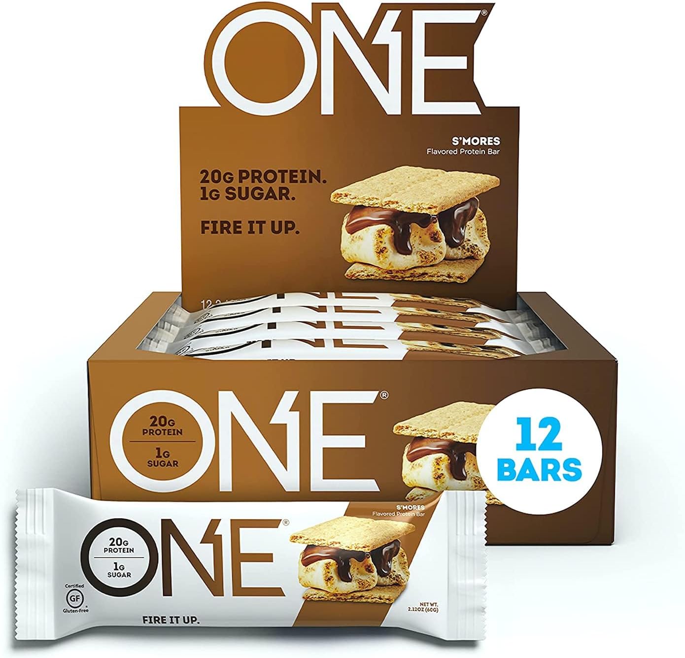 71ijnoz-ADL._AC_SL1500_.jpg ONE Protein Bars, Chocolate Chip Cookie Dough, Gluten Free Protein Bars with 20g Protein & Protein Bars, Smores, Gluten Free Protein Bars with 20g Protein and only 1g Sugar - Image 5