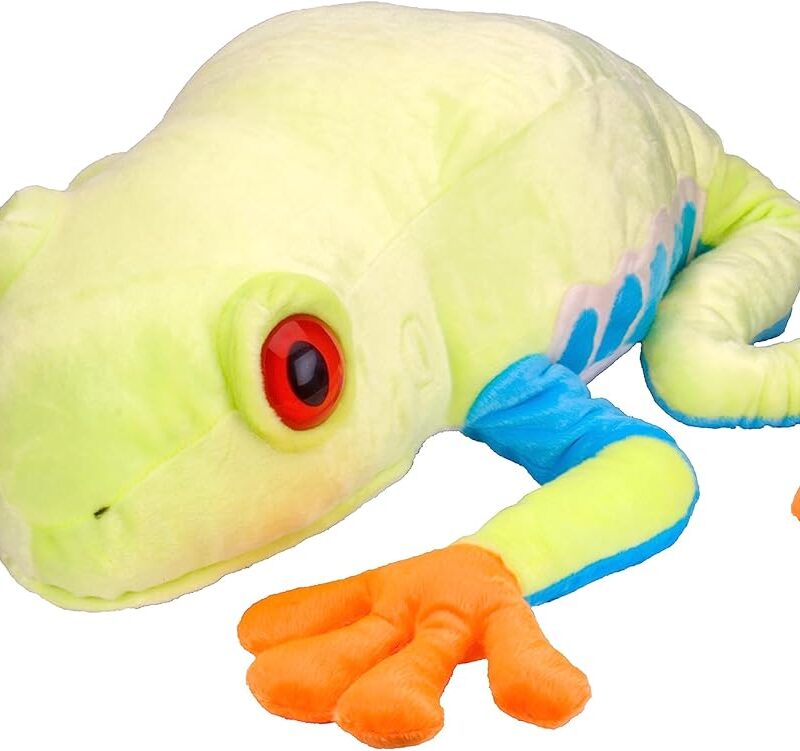 Wild Republic Jumbo Tree Frog Plush, Giant Stuffed Animal, Plush Toy, Gifts for Kids, 30 Inches