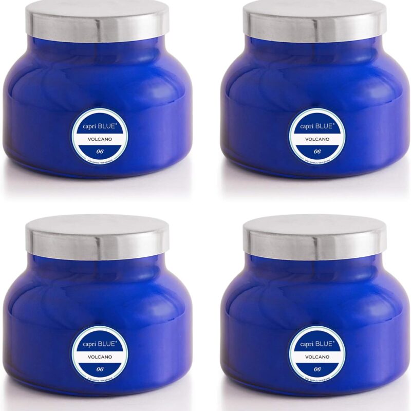 Capri Blue Candle - 19 Oz (4 Pack) - Volcano - Blue