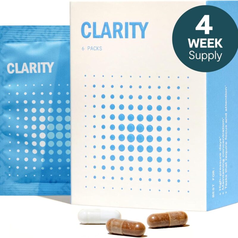 Thesis Clarity - Focus Supplements with Nootropics for Daily Brain Support - Lion's Mane & Alpha GPC to Support & Maintain Focus (24 Servings)